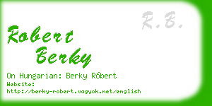 robert berky business card
